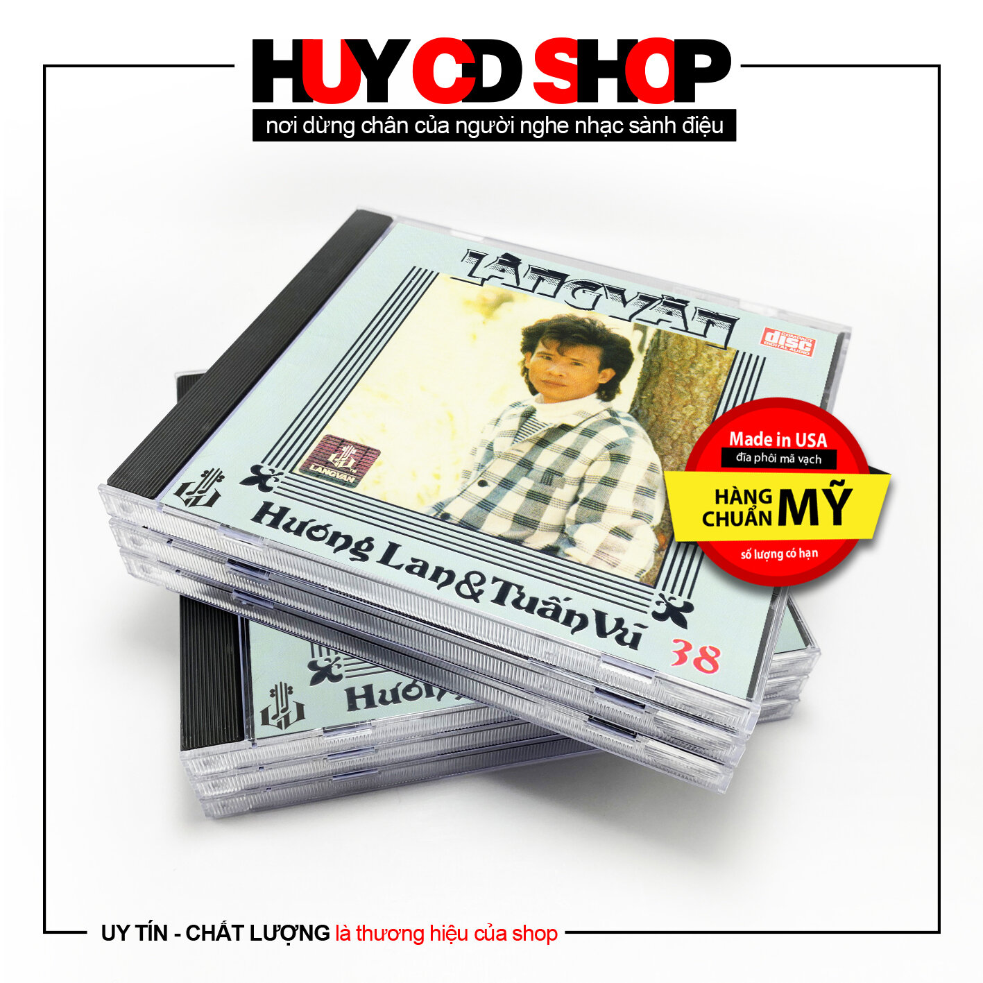 Đĩa CD TUẤN VŨ HƯƠNG LAN Ngại ngùng Nhạc vàng trữ tình Bolero Đĩa Mỹ Âm Thanh chuẩn HUY CD SHOP