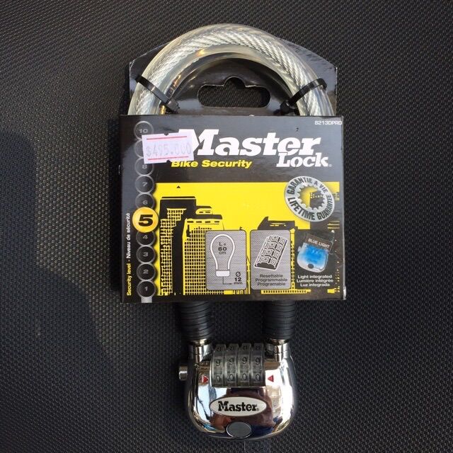 Khóa số dây cáp có đèn Master Lock 8213 EURDPRO dài 65cm - LUTO SHOP