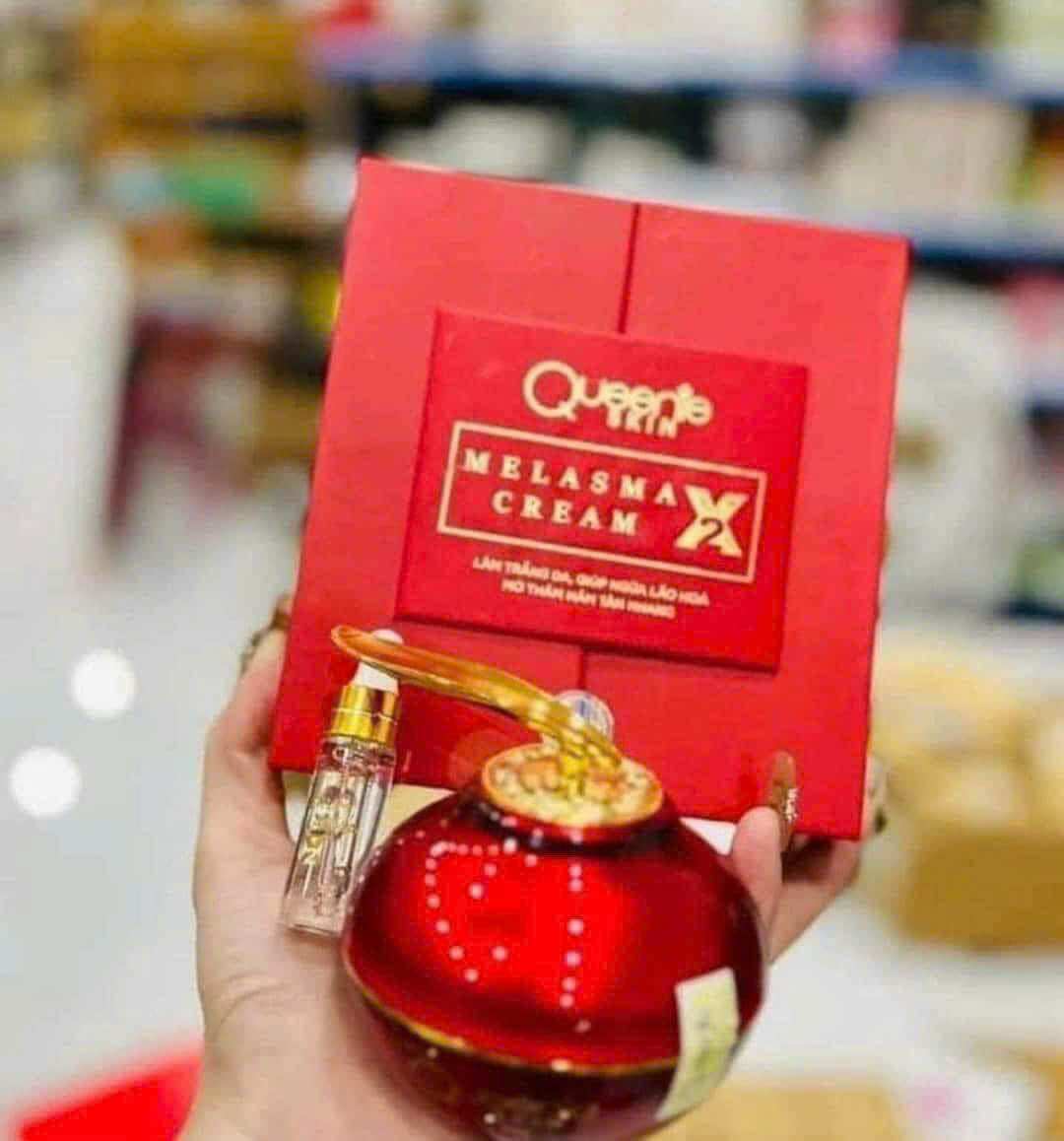 Tặng Huyết Thanh Trắng Da Kem Face Nám, Tàn Nhang Melasma Cream X2 Queenie Skin Chính Hãng