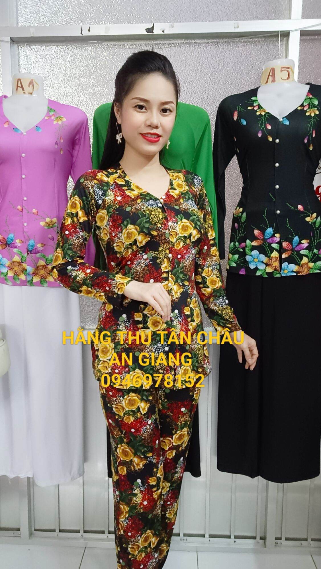 Bộ bà ba bông ống nhỏ(bán cả bộ như hình)
