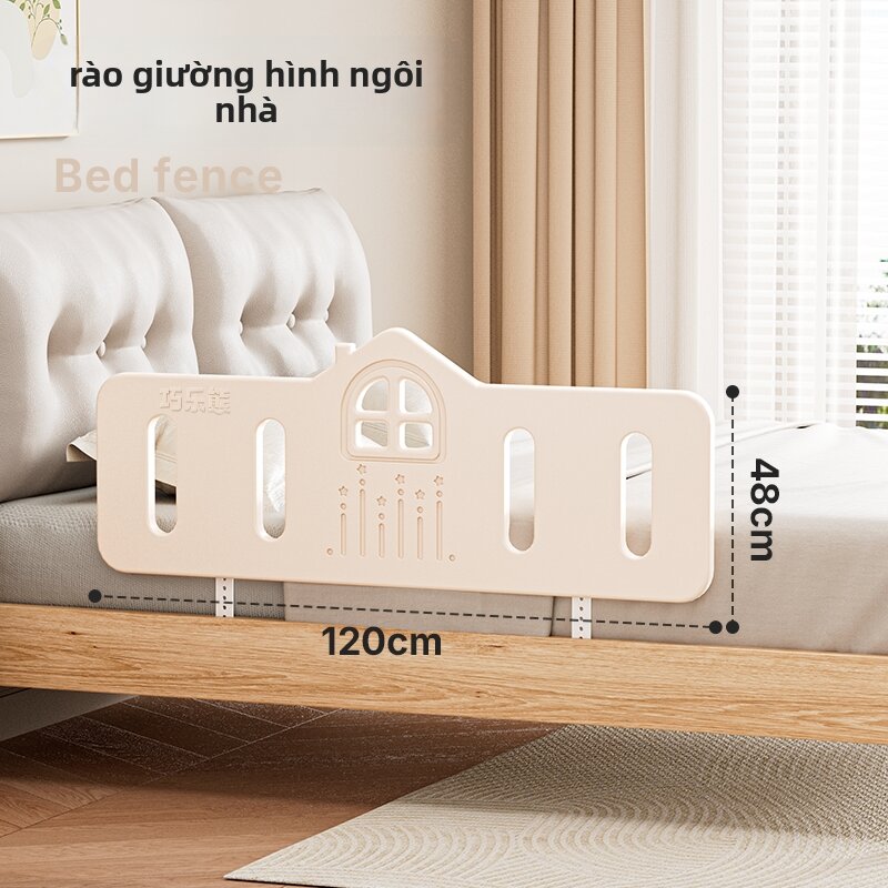 QIAOLEXIONG | Hàng Rào An Toàn Cho Bé Tăng Chiều Cao Một Bên Di Chuyển Dễ Dàng