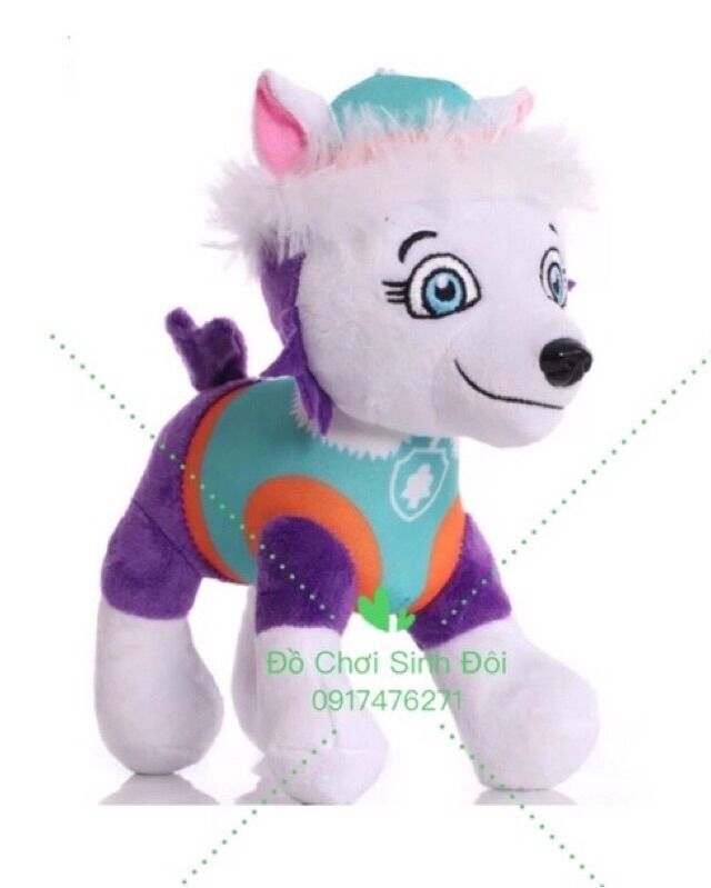 Thú bông đội chó cứu hộ - chó tuyết