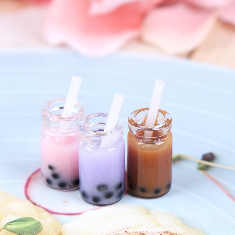 [HCM]Mô hình ly trà sữa trân châu cho nhà búp bê (1 ly thuỷ tinh)