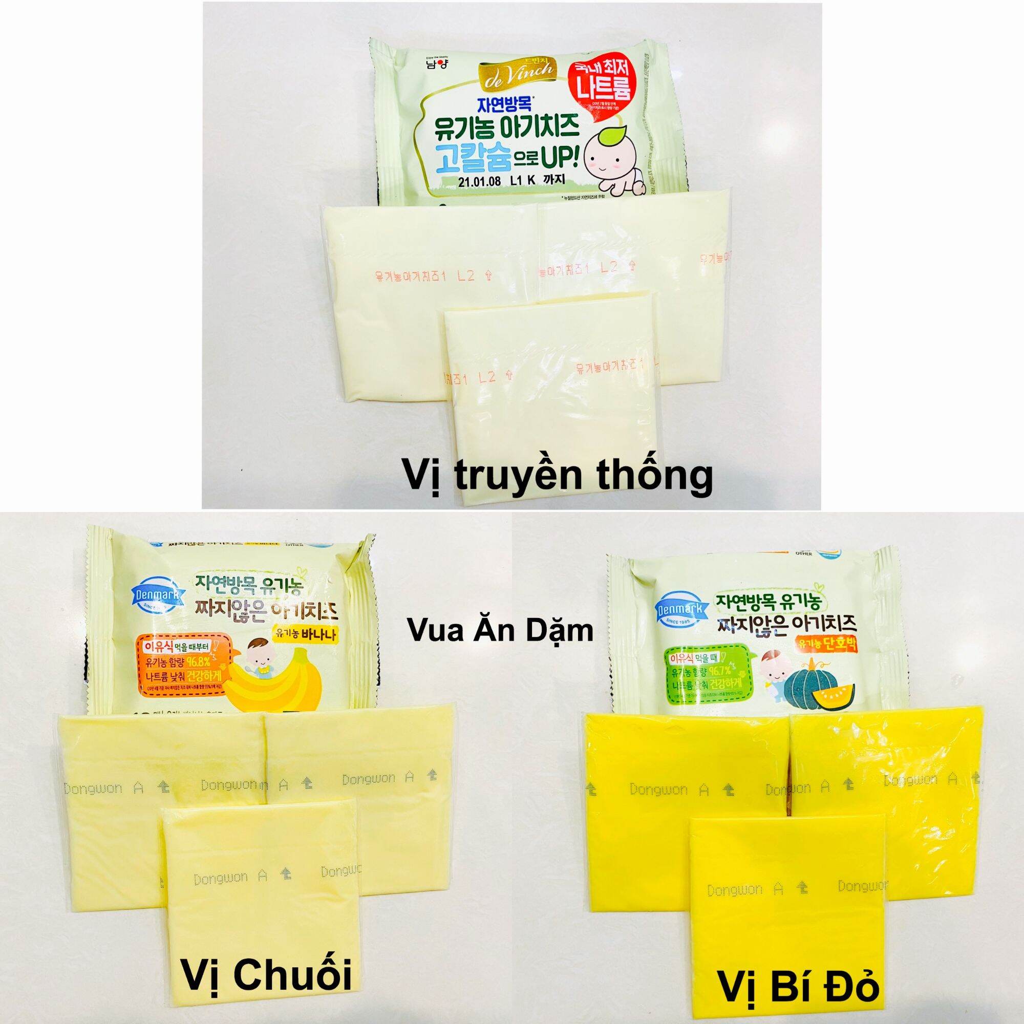 Phô Mai Hữu Cơ Tách Muối Hàn Quốc cho bé ăn dặm (kèm đá Gell bảo quản)