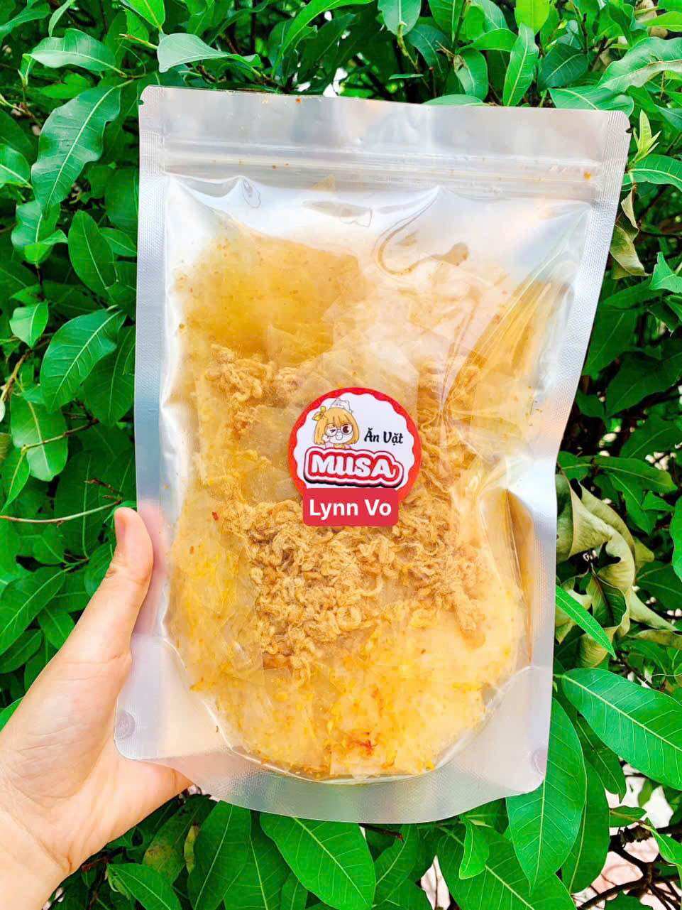 Bánh tráng SaTe TỎI,CHÀ BÔNG (túi zip 250gr)