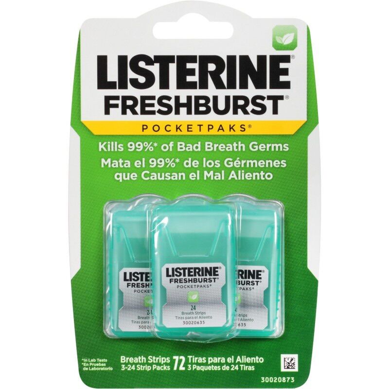 Miếng Ngậm Thơm Miệng Listerine- 3 vỉ X 24 Miếng