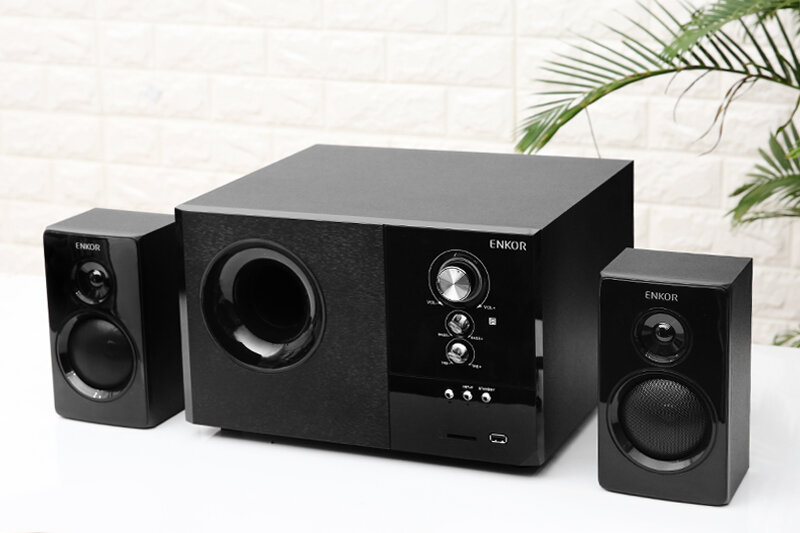 Loa vi tính bluetooth enkor s2880 đen - hàng chính hãng mới 100%, bảo hành 12 tháng