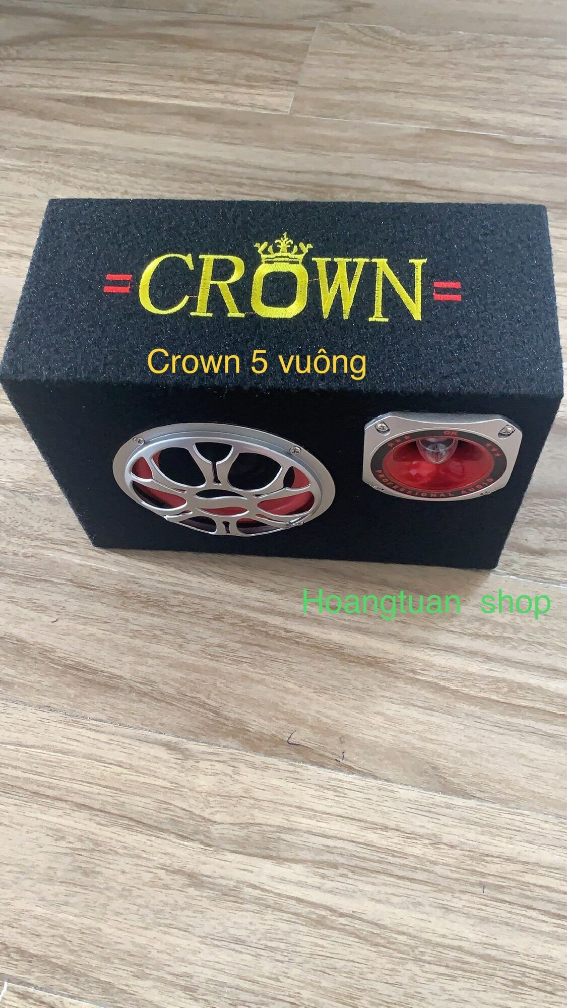 Loa Crown 5 vuông tích hợp bluetooth