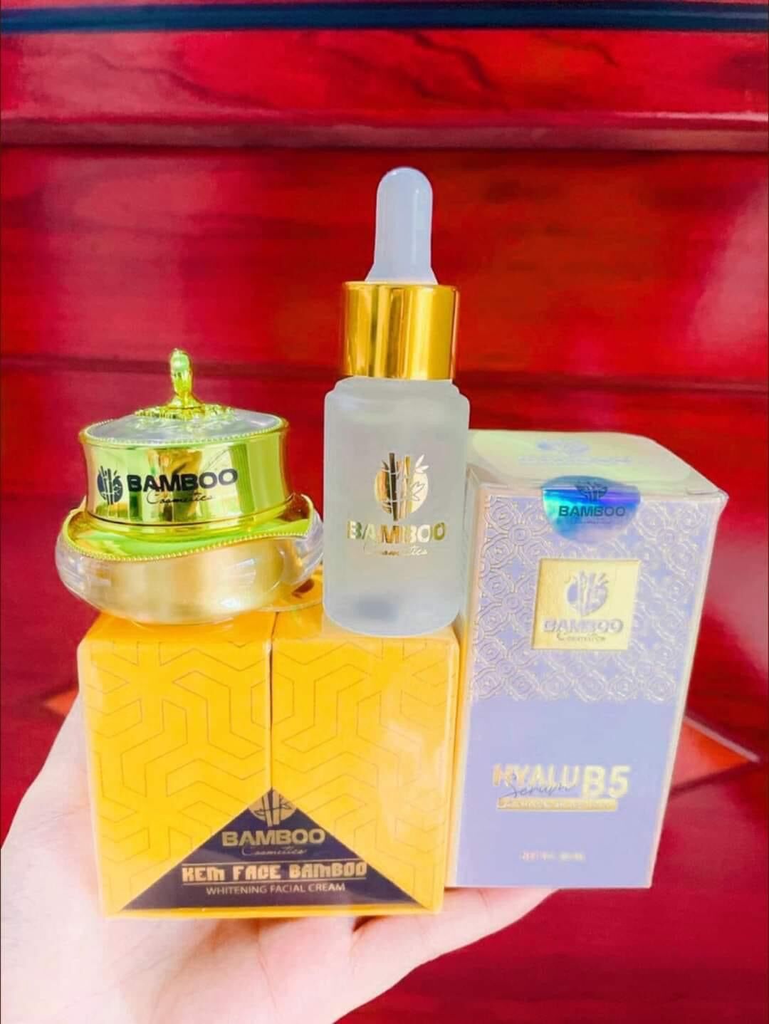 [𝐂𝐡𝐢́𝐧𝐡 𝐇𝐚̃𝐧𝐠] Combo kem face Bamboo và serum B5 Bamboo (Kèm Quà)