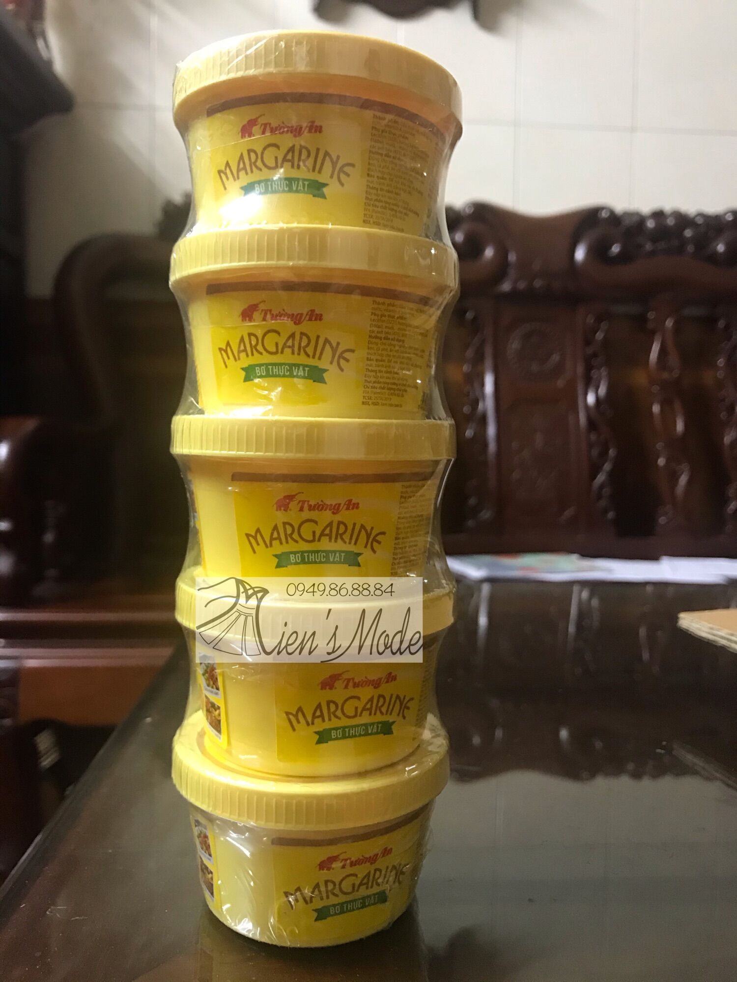 5 Hộp Bơ thực vật Tường An bơ phết