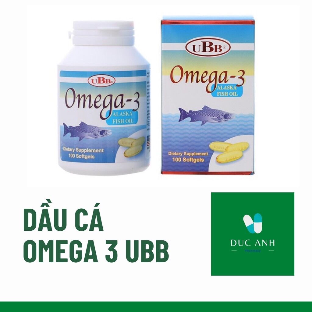 ✅dầu cá omega 3 ubb-dha bổ não, bổ mắt,hỗ trợ giảm mỡ máu✅hộp 100 viên✅