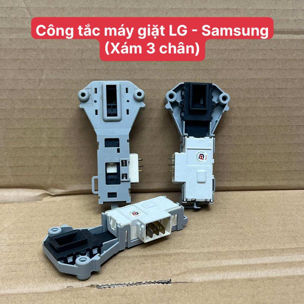 Công tắc cửa máy giặt LG 3 chân dùng chung nhiều model - khoá cửa máy giặt LG