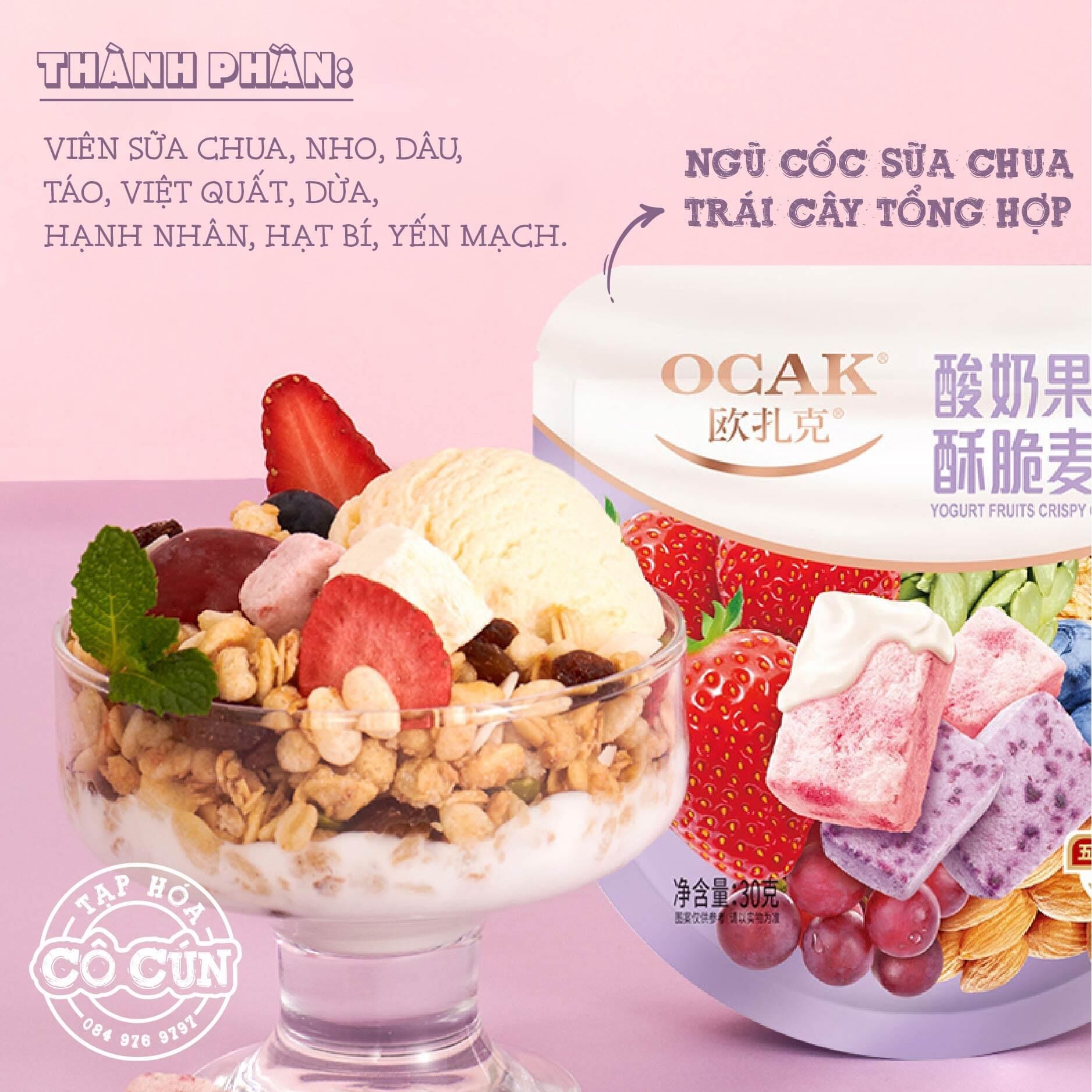 NGŨ CỐC OCAK - TIÊU CHIẾN ĐẠI NGÔN