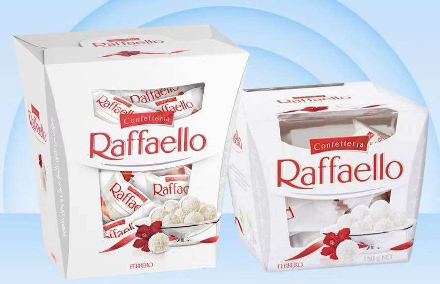 Kẹo socola dừa Raffaello phủ sáp dừa nhân kem trắng hạt hạnh nhân 230g và Socola Bounty 333g