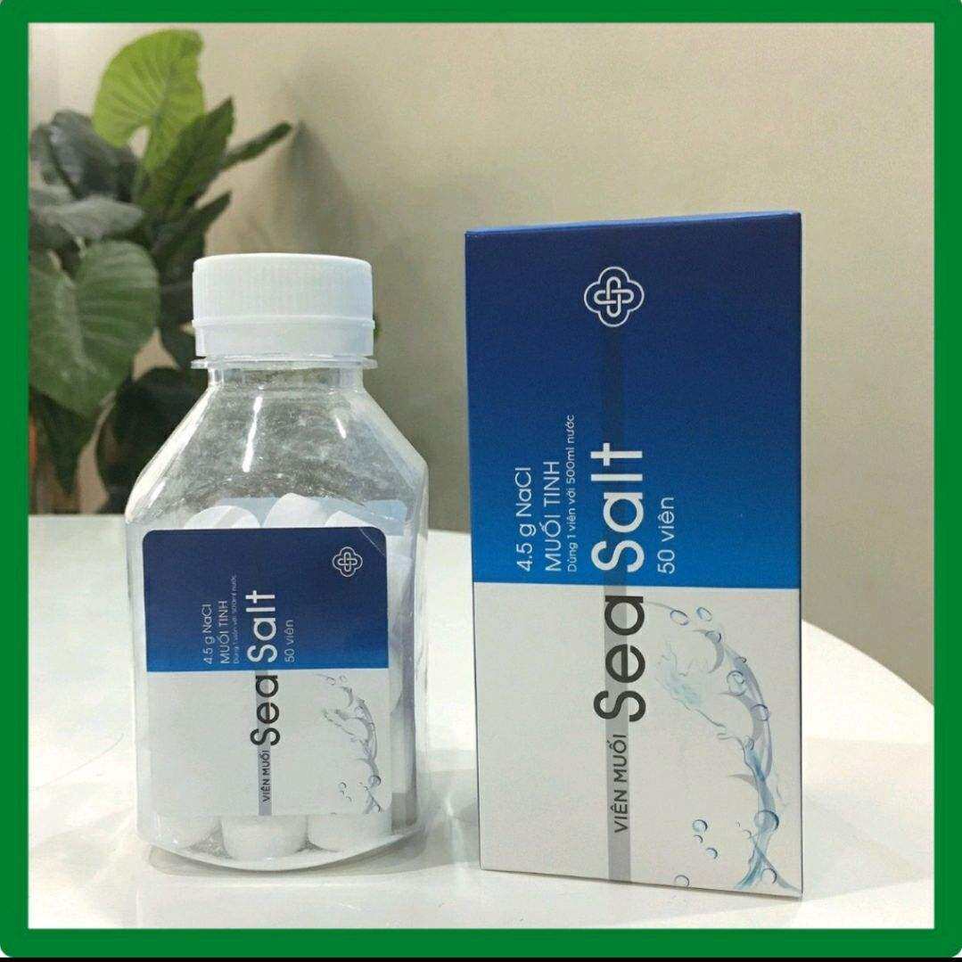 VIÊN MUỐI TINH SEASALT NACL 0,9% VIÊN MUỐI SINH LÝ TỰ PHA