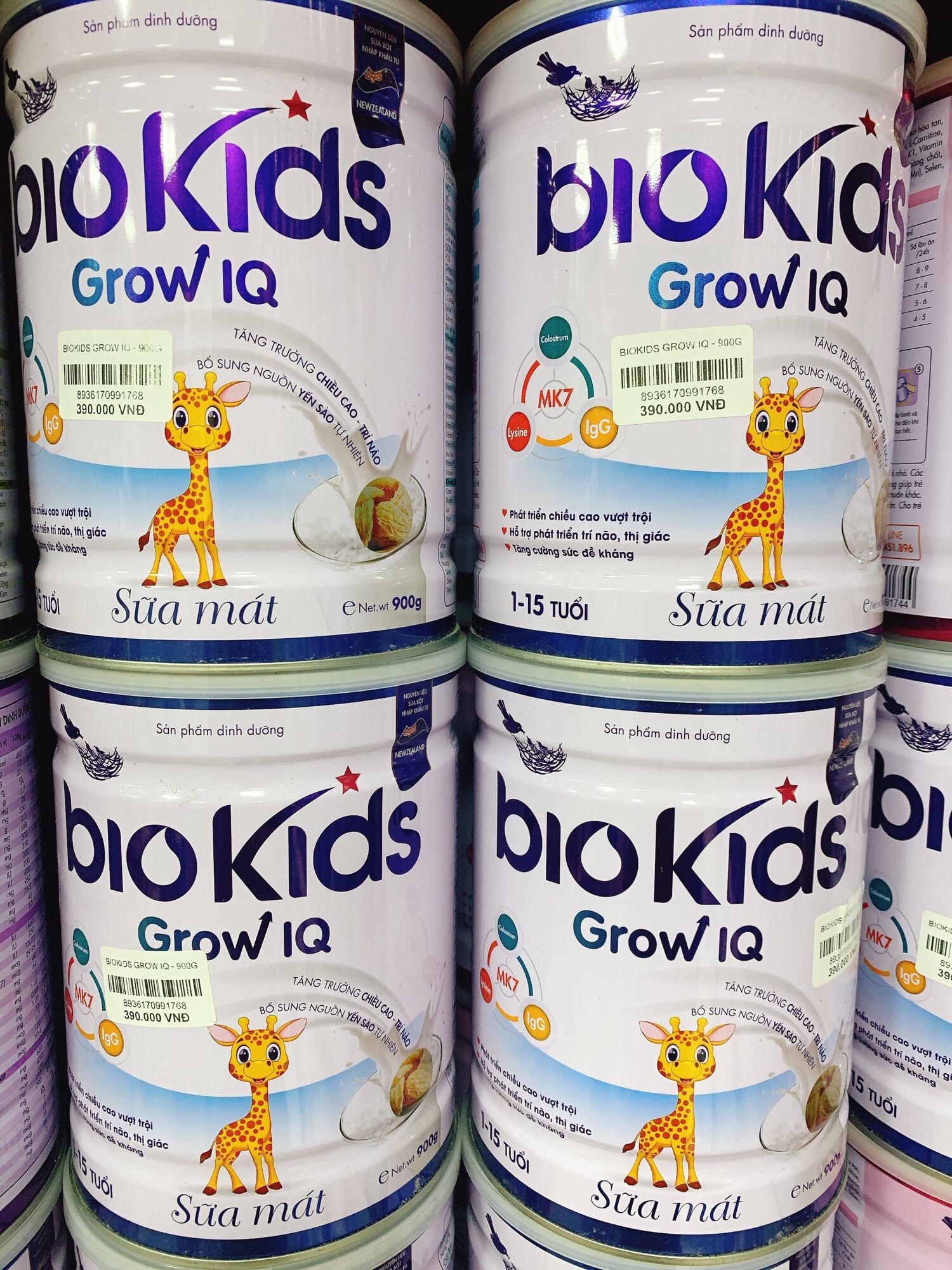 Sữa Biokids grow 900g date mới