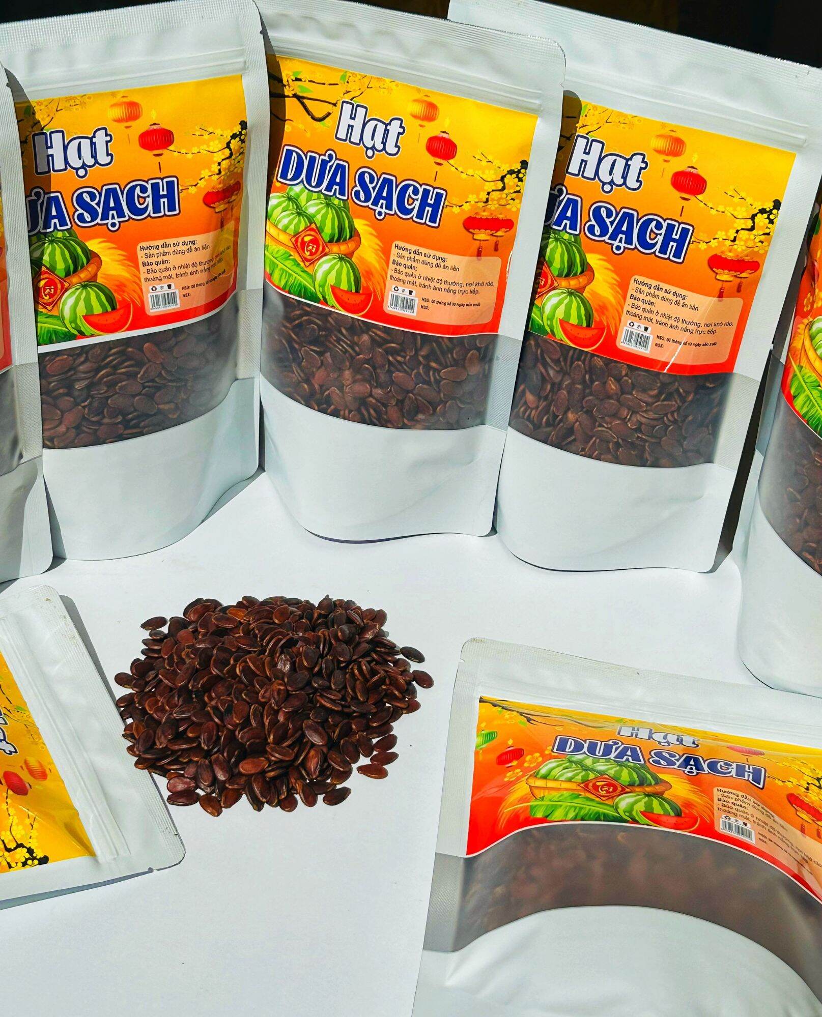 Phong Ky Melon Seeds, Hand-Roasted, 500g Bag/ 2 Bags of 250g