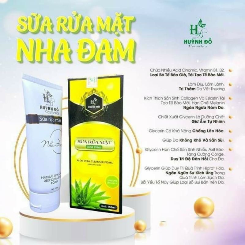 SỮA RỬA MẶT NHA ĐAM HUỲNH ĐỖ