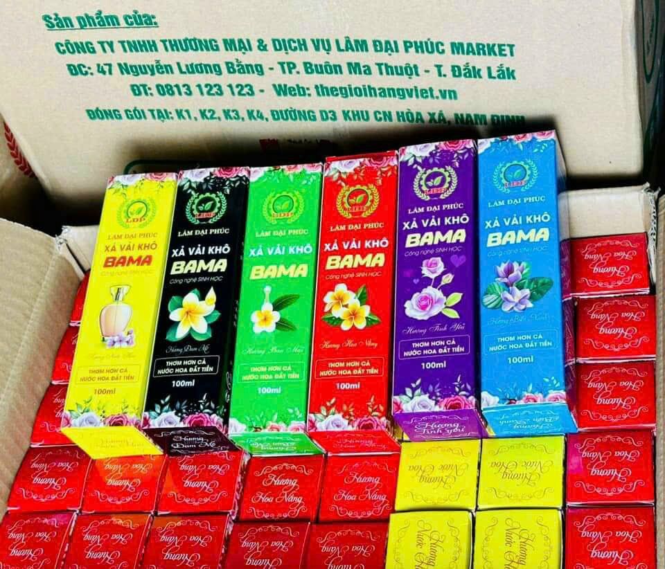 Combo 5 chai xả vải khô 💖màu tùy chọn💖lâm đại phúc