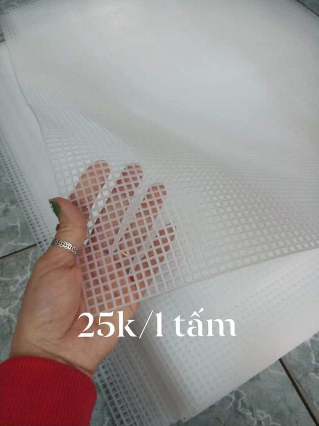 Cavas tấm to lỗ vuông size 40*60cm