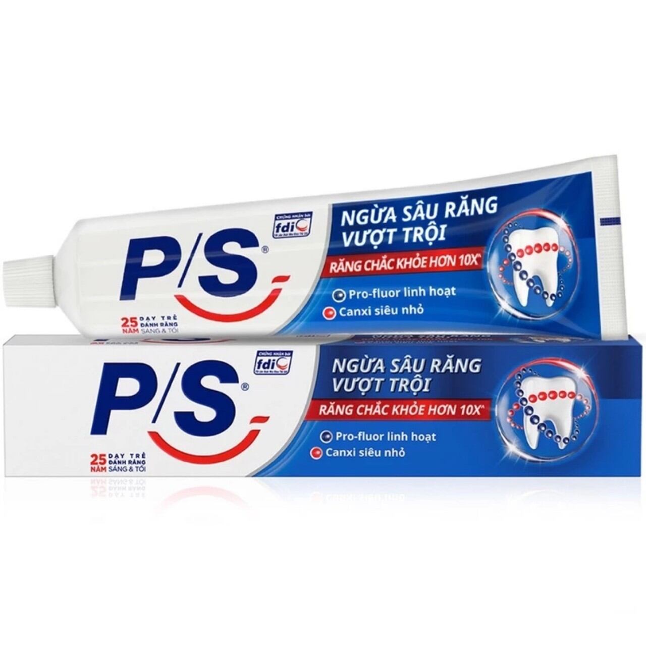 Combo (3cây x 180g )Kem đánh răng P/S ngừa sâu răng vượt trội