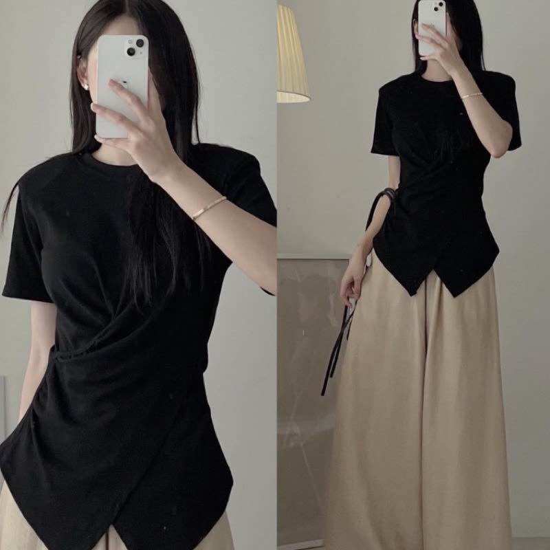 ÁO THUN XOẮN EO CỔ TRÒN BIGSIZE SIÊU HACK BODY CT1998