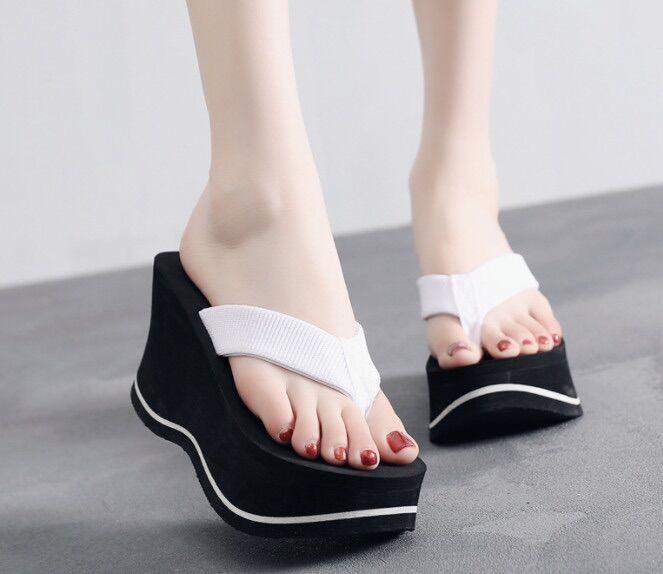 Dép kẹp xốp đế xuồng quai dù lượn sóng cao 10f
