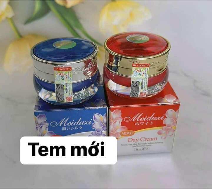Combo kem nám nhật dưỡng trắng da chống lão hóa