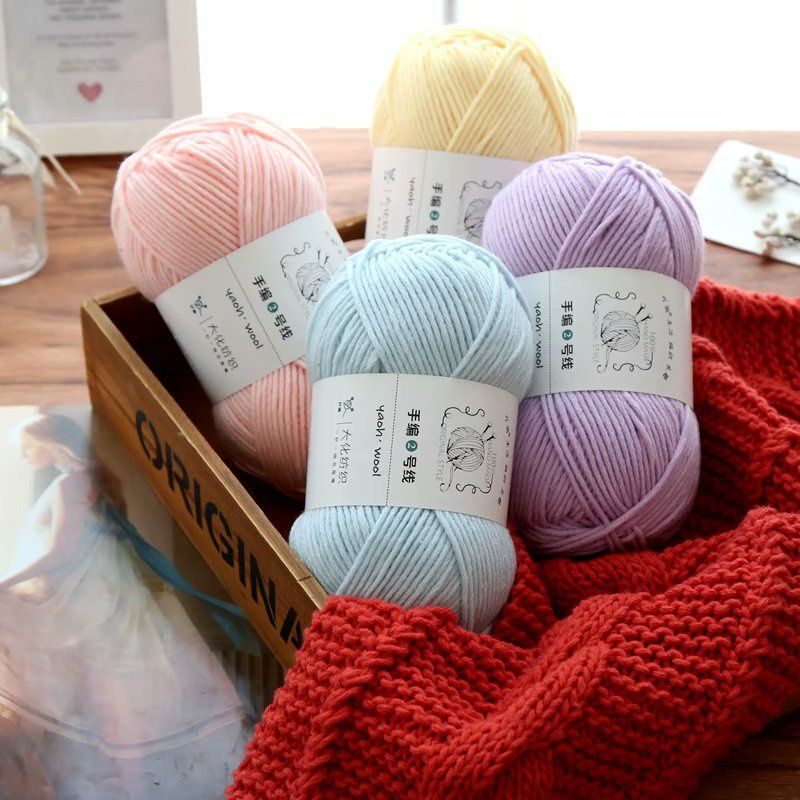 Len Yaoh Wool 100g, Đan Móc Khăn Áo Nón Túi Ví