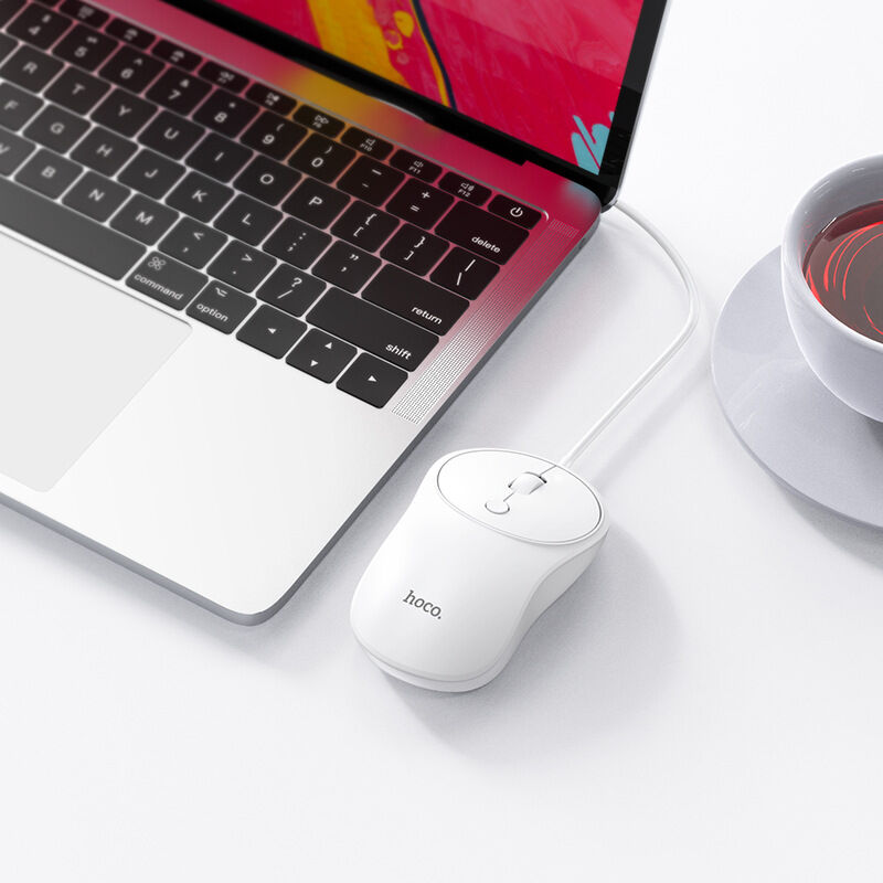 hoco gm13 Chuột máy tính có dây Business wired Mouse