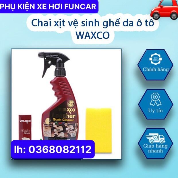 Dung dịch vệ sinh đồ da ô tô waxco leather malaysia