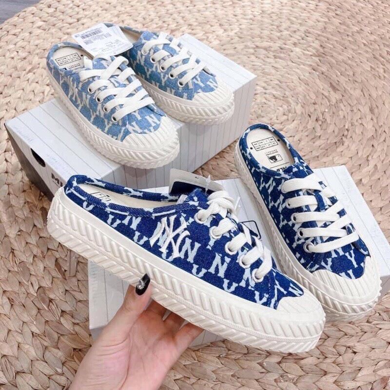 Giày lười đạp gót SỤC MLB NY trắng thể thao sneaker nam nữ hot trend Lazadavn #20 Giày lười đạp gót SỤC MLB NY trắng thể thao sneaker nam nữ hot trend Lazadavn