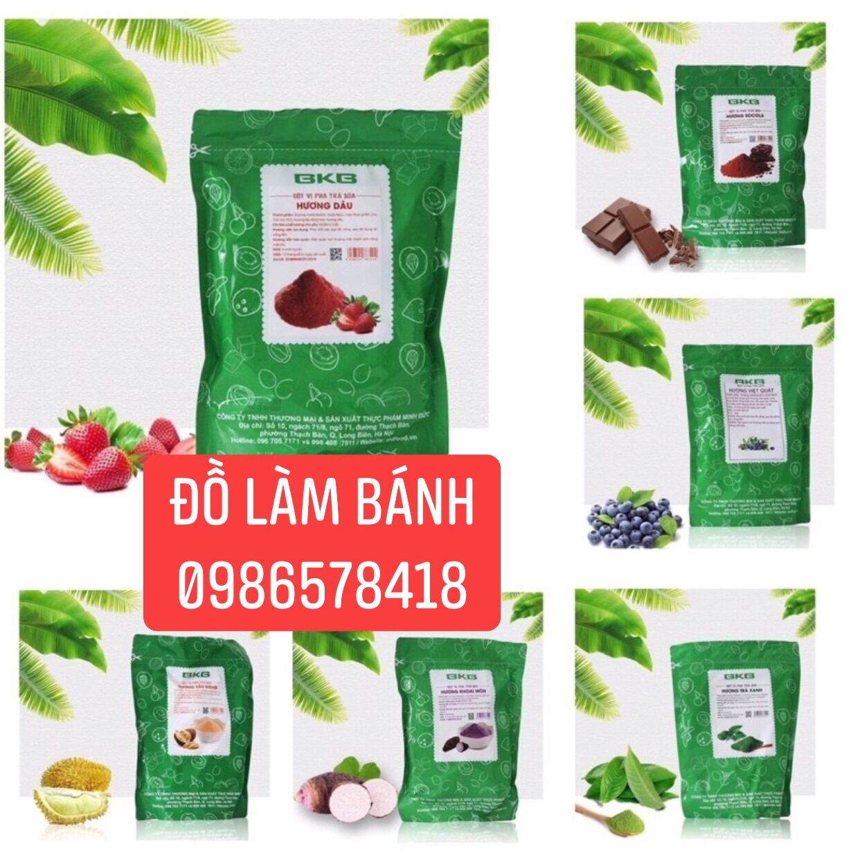 Bột vị pha trà sữa bkb 1kg