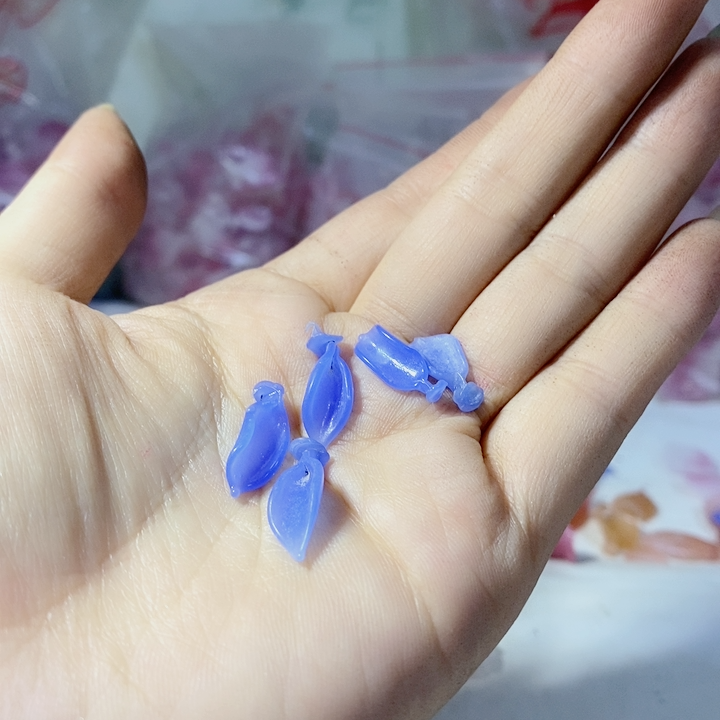 Blue Petal Hairpin 50pcs L-19 Phụ Kiện Tóc Hanfu Cổ Điển Cho Nữ Quần Áo Cổ Trang Phục Phụ Nữ