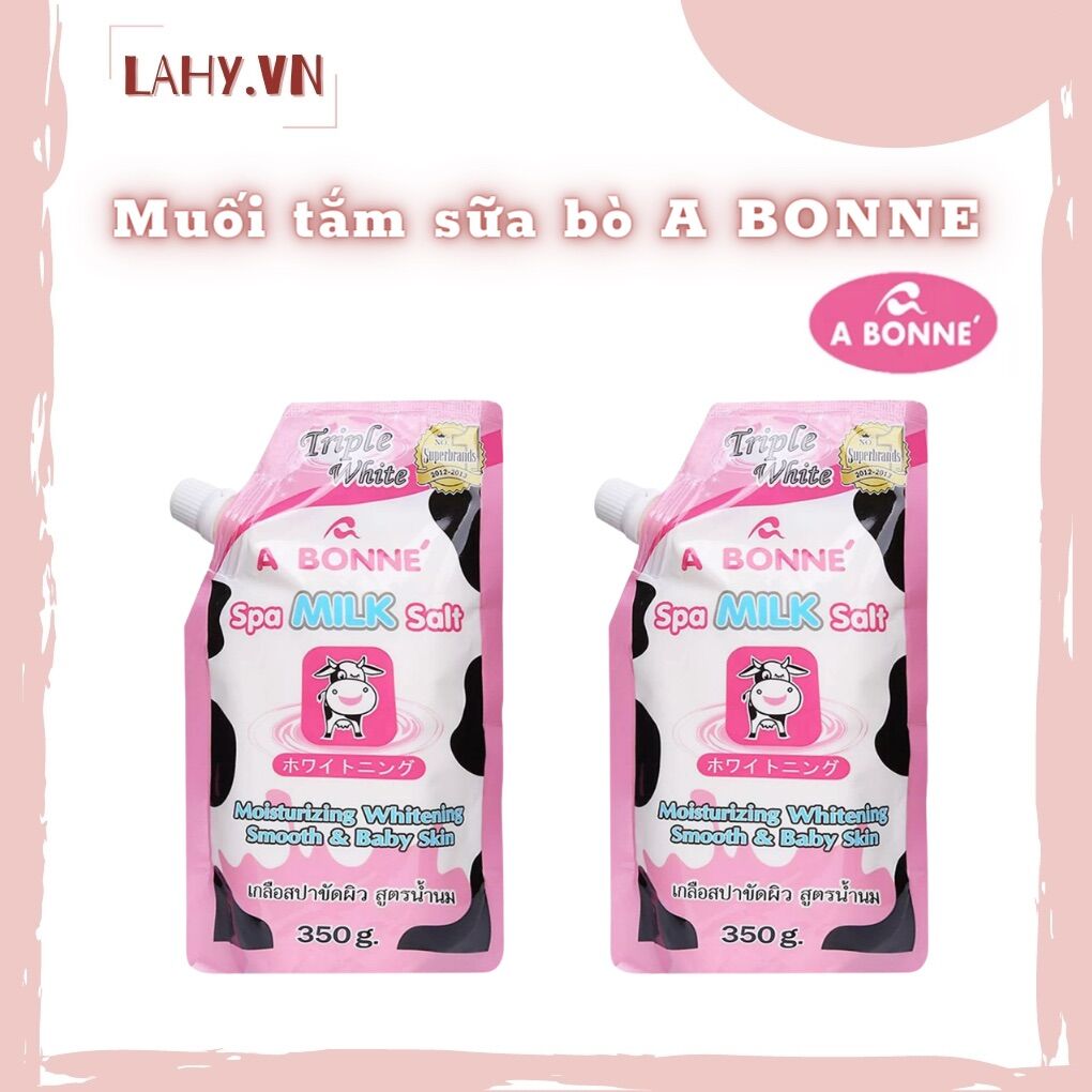 Muối tắm sữa bò tẩy tế bào chết A Bonne Spa Milk Salt Thái Lan 350gr