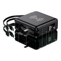 Pin Sạc Dự Phòng Không Dây Có Cáp và Đế Đỡ Điện Thoại