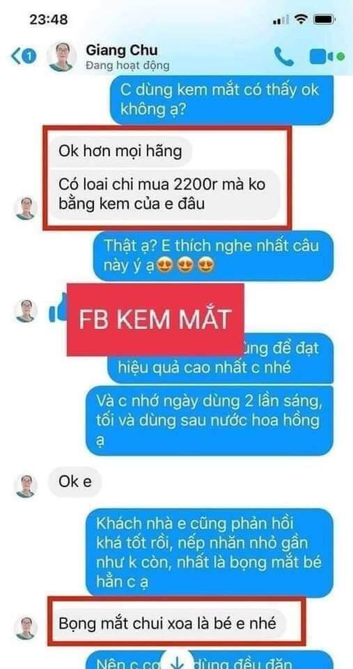 KEM DƯỠNG MẮT GIẢM THÂM QUẦNG BỌNG MẮT