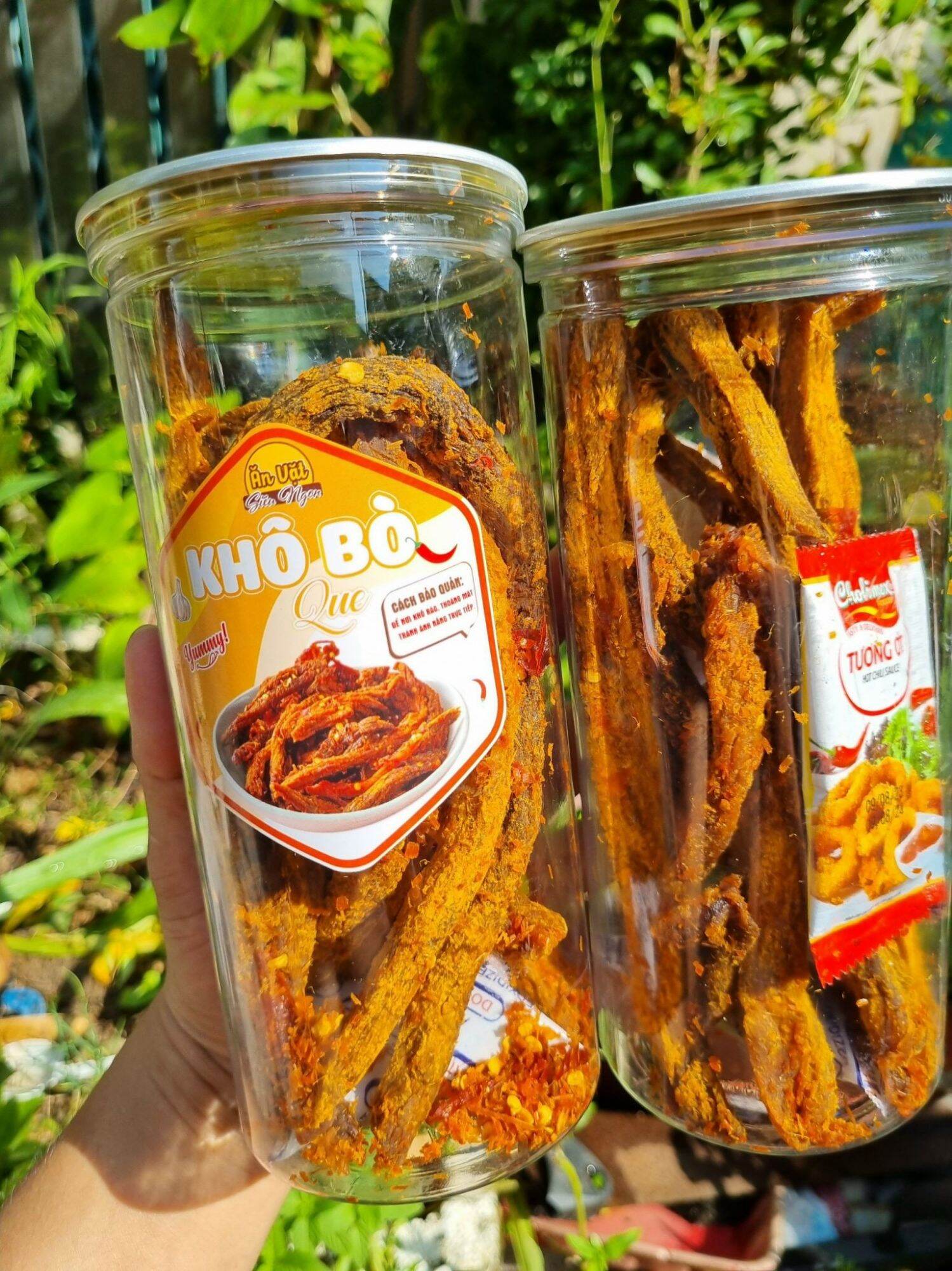 Khô bò que mềm cao cấp hủ 250g. khô bò vụn nhỏ hủ 300g. khô bò miếng mềm hủ 300g.