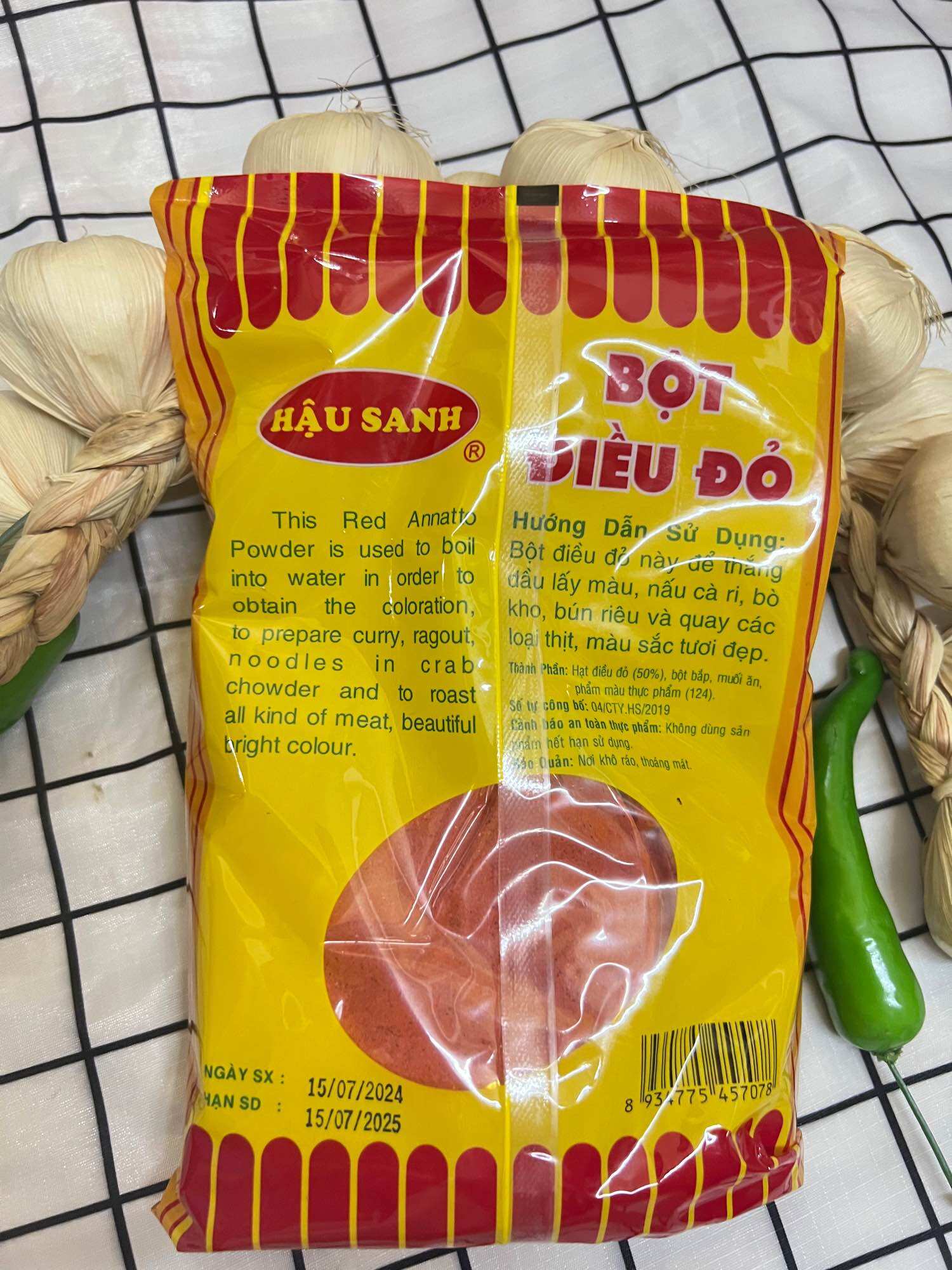BỘT ĐIỀU ĐỎ HẬU SANH -500GR