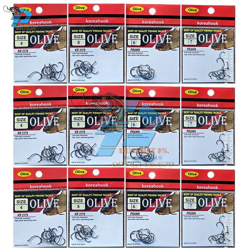 Lưỡi Câu Tôm Bịch Đầy Đủ Cá {Size 4-7}NGỌC AN VY 996