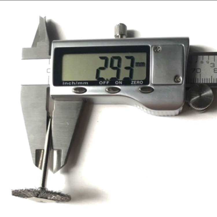 Chổi đĩa thép / cước ni lông đánh bóng đánh gỉ 25mm cán 3mm