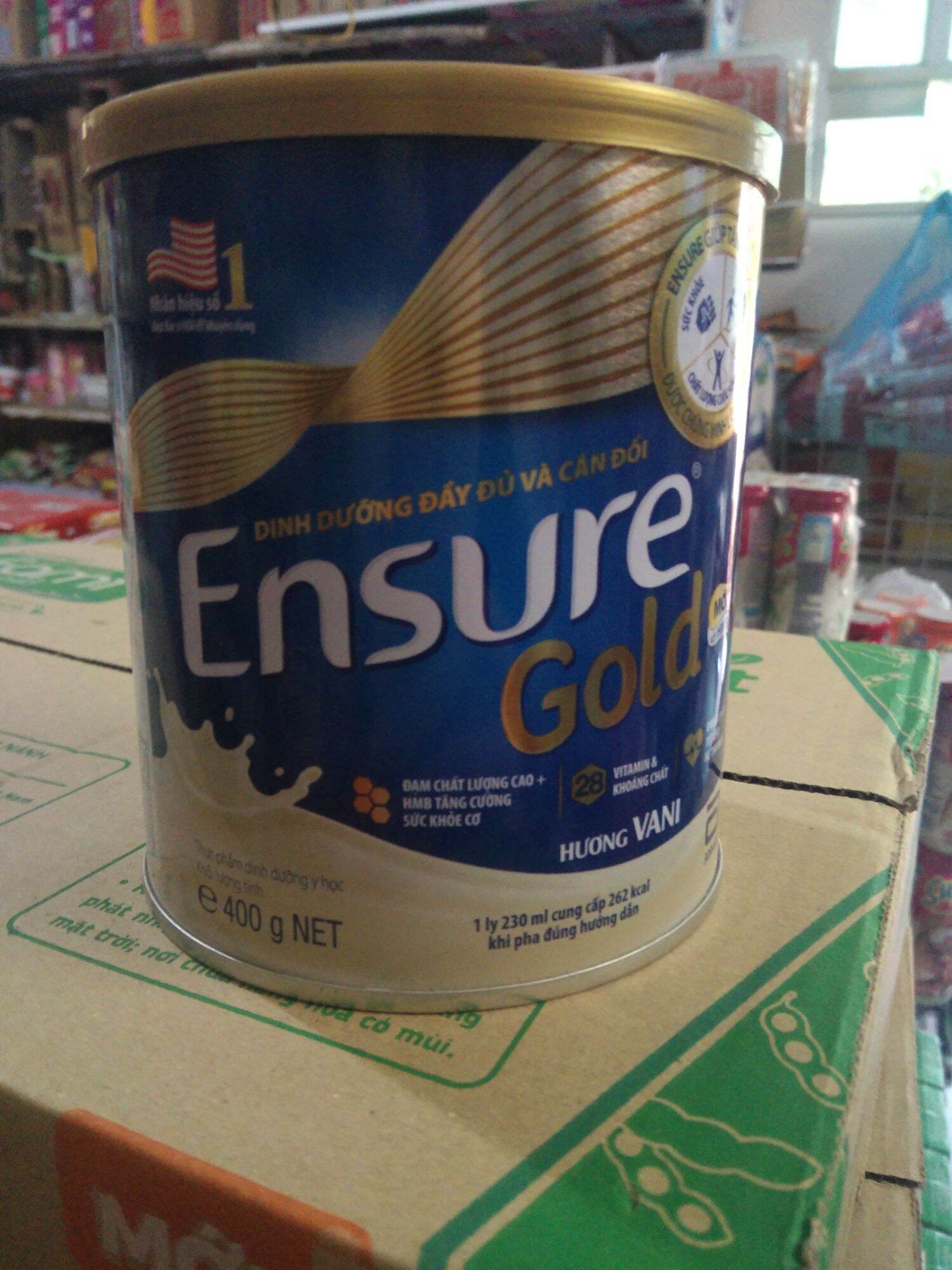 Combo 3 hộp sữa Ensure gold hương vani 400g