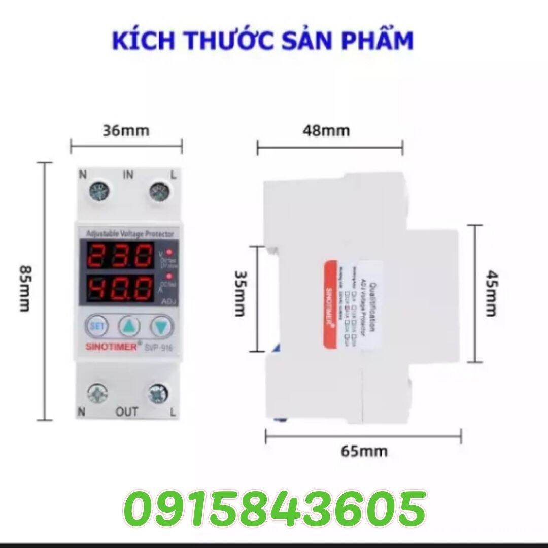 Rơ le  bảo vệ điện áp SVP 916 40/63 A
