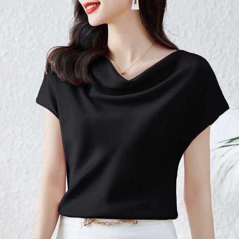 Áo lụa cổ đổ HASCOO chất butai cao cấp ACD