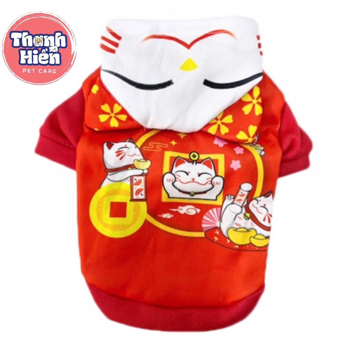 Quần áo tết cho chó mèo