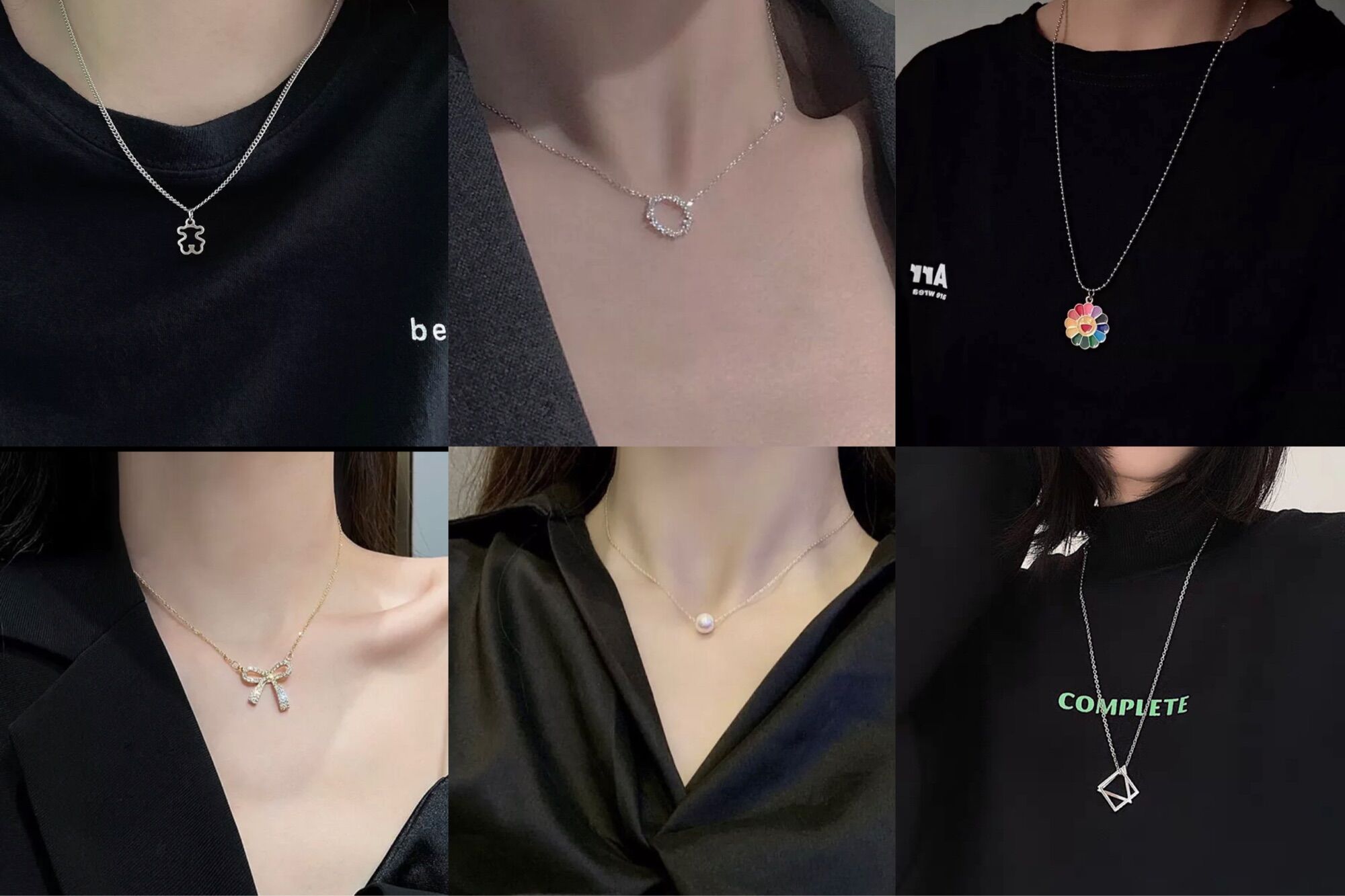 Dây Chuyền Mạ Bạc 925 Kiểu Dáng Trẻ Trung