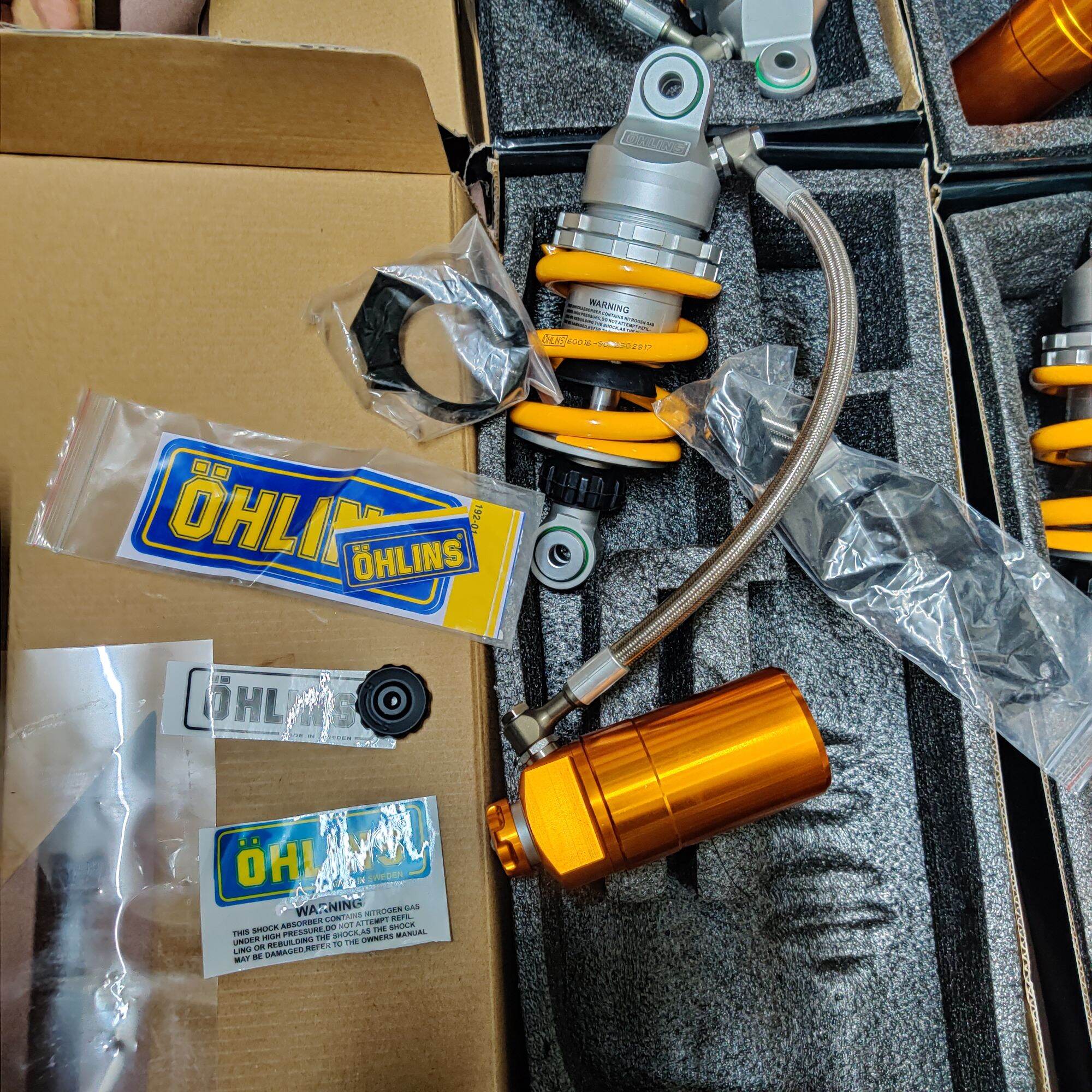 Phuộc OHLINS bình dầu xoay 360 độ lắp Ex135 Ex150 Ex2010 Ex155....