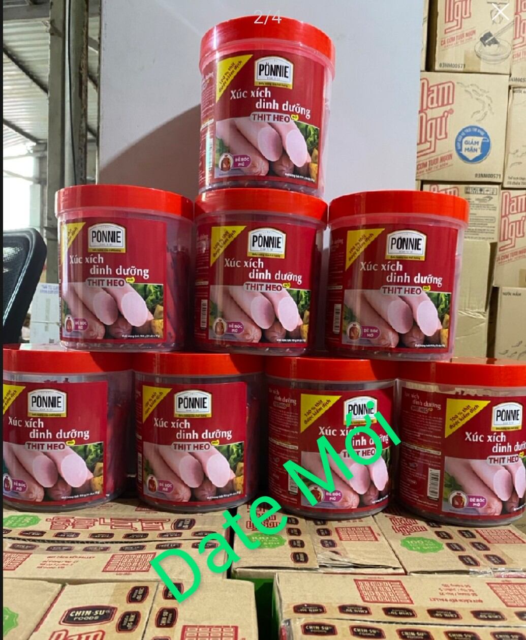 Xúc Xích Ponnie Hủ (50cây x 19gram) Cao Cấp Thơm Ngon Bổ Dưỡng (DATE LUÔN MỚI)