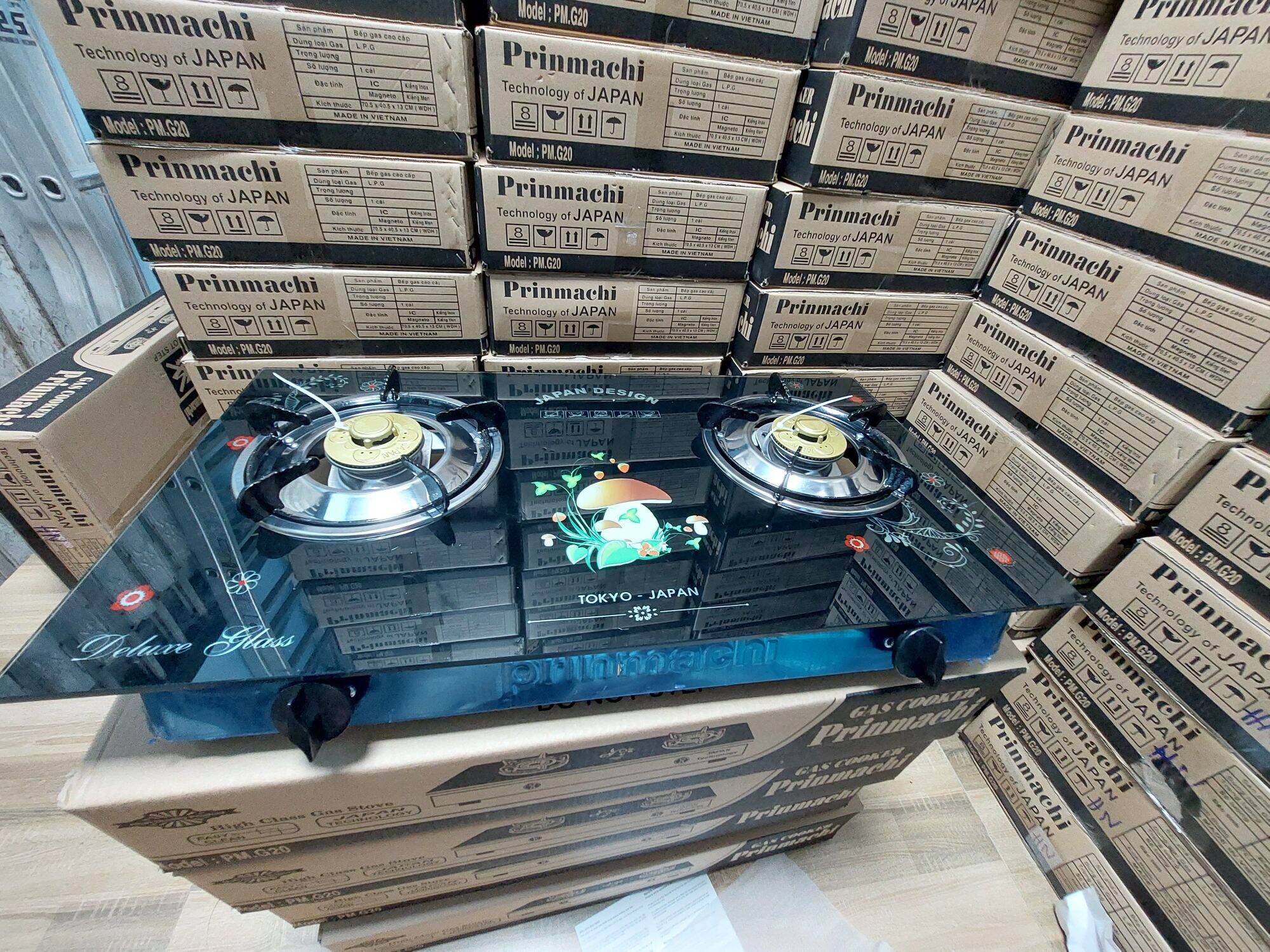 Bếp gas mặt kiếng cao cấp Prinmachi