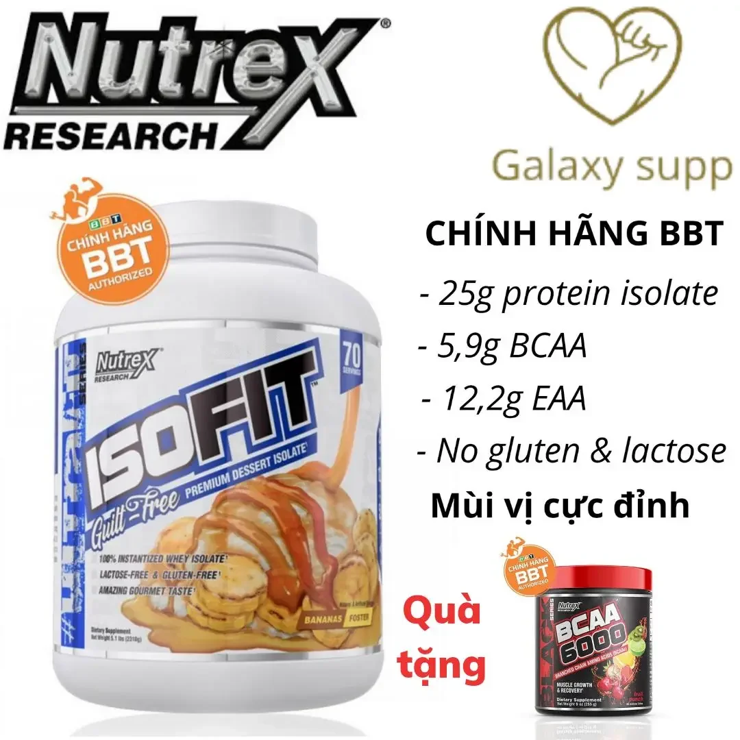 NUTREX ISOFIT WHEY PROTEIN TĂNG CƠ ISOLATE CHẤT LƯỢNG CAO